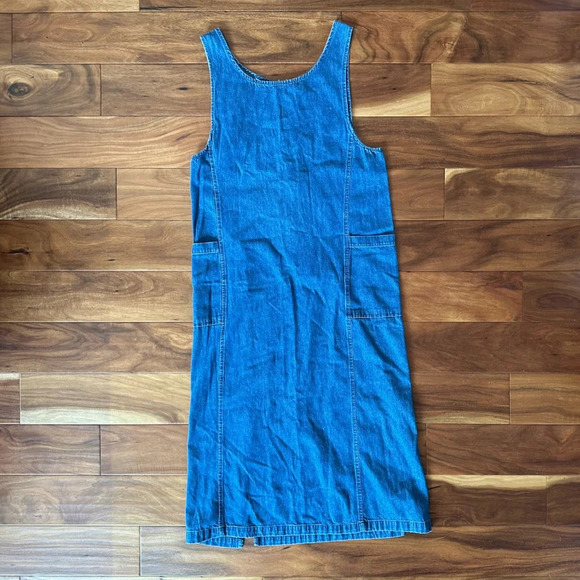 North Crest Vintage Denim Dress with Pockets size Medium - Picture 1 of 3